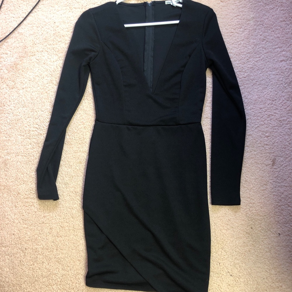 Charlotte Russe deep V dress with envelope bottom